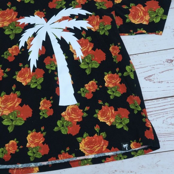 Boulevard Supply Company Mens XL Black Roses Graphic Tee Rare! - Picture 5 of 6